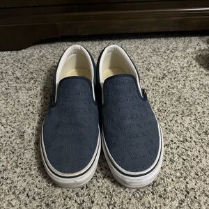 slip on vans navy blue men’s size 9 women’s size 10.5